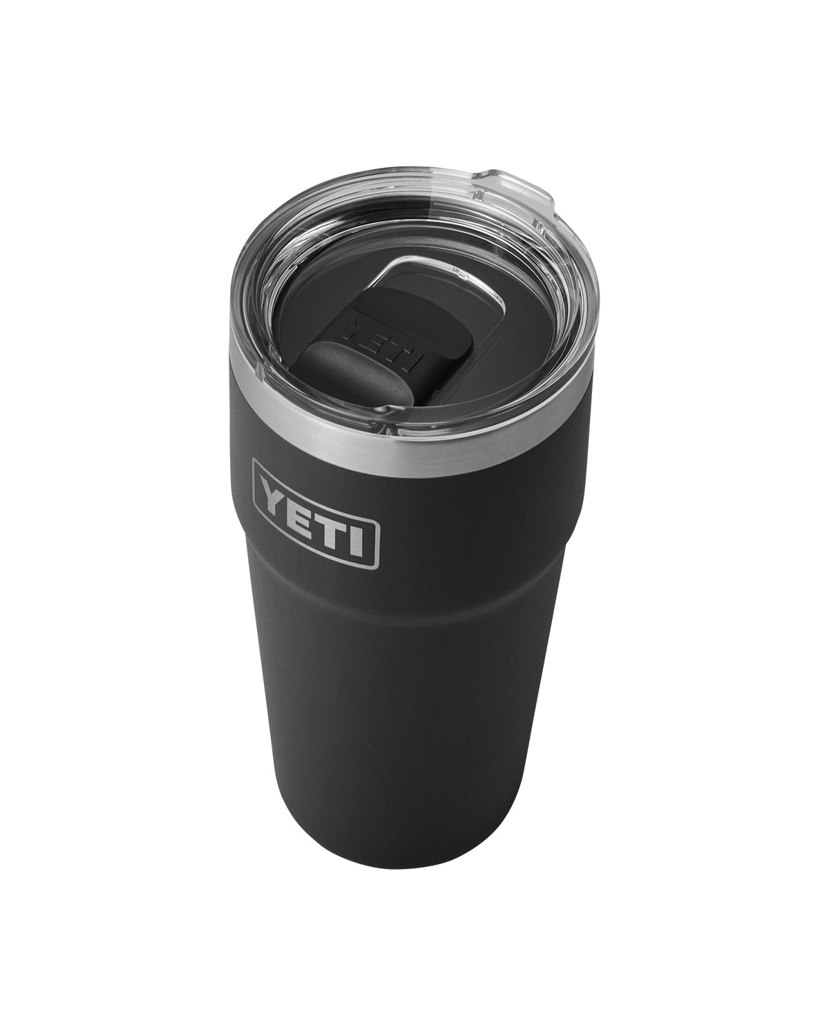 Black Rambler® 20 oz Stackable Cup with MagSlider™ Lid plain