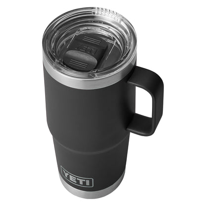 Black Rambler® 20 oz Travel Mug plain