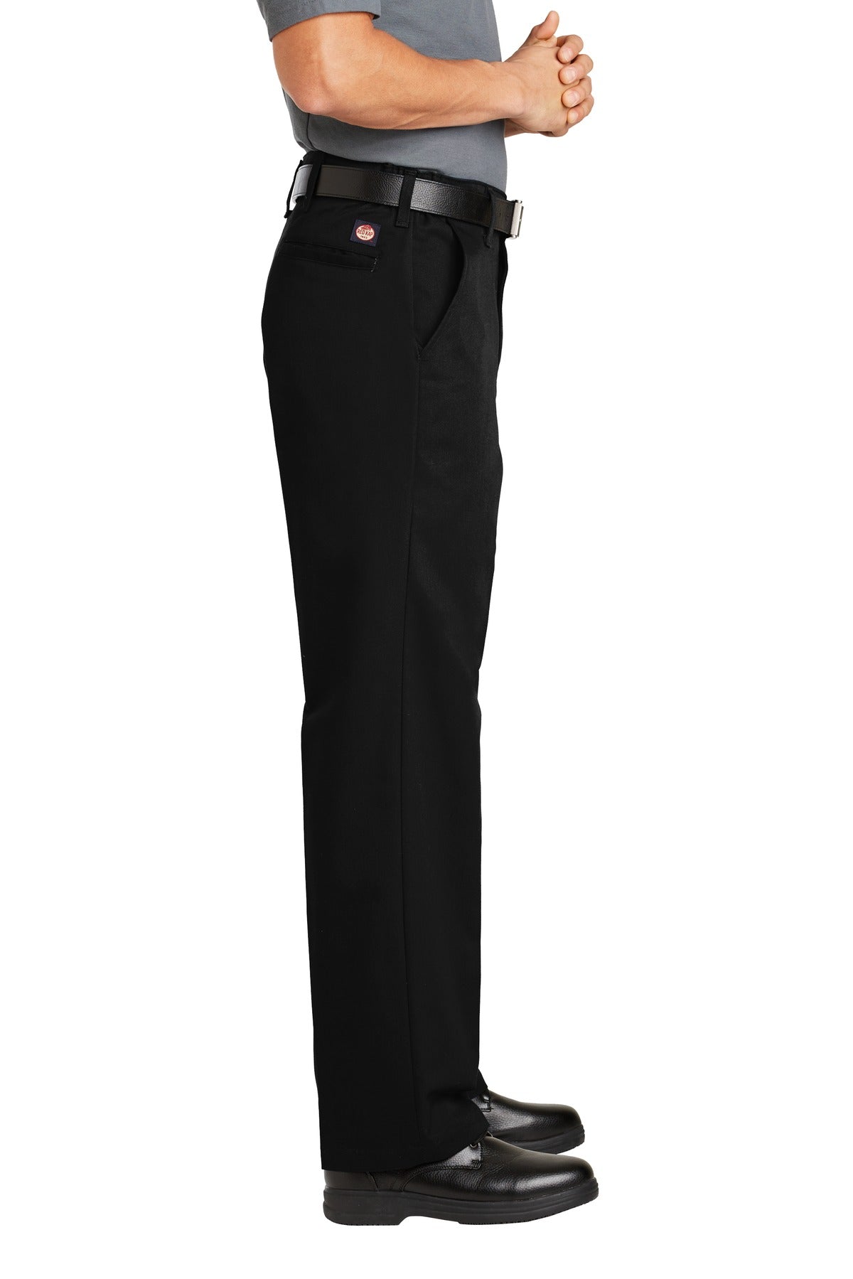 Black Red Kap Elastic Insert Pant. PT60