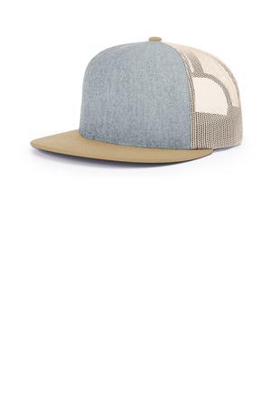 Black Richardson Acrylic-Wool Blend Flatbill Trucker 511