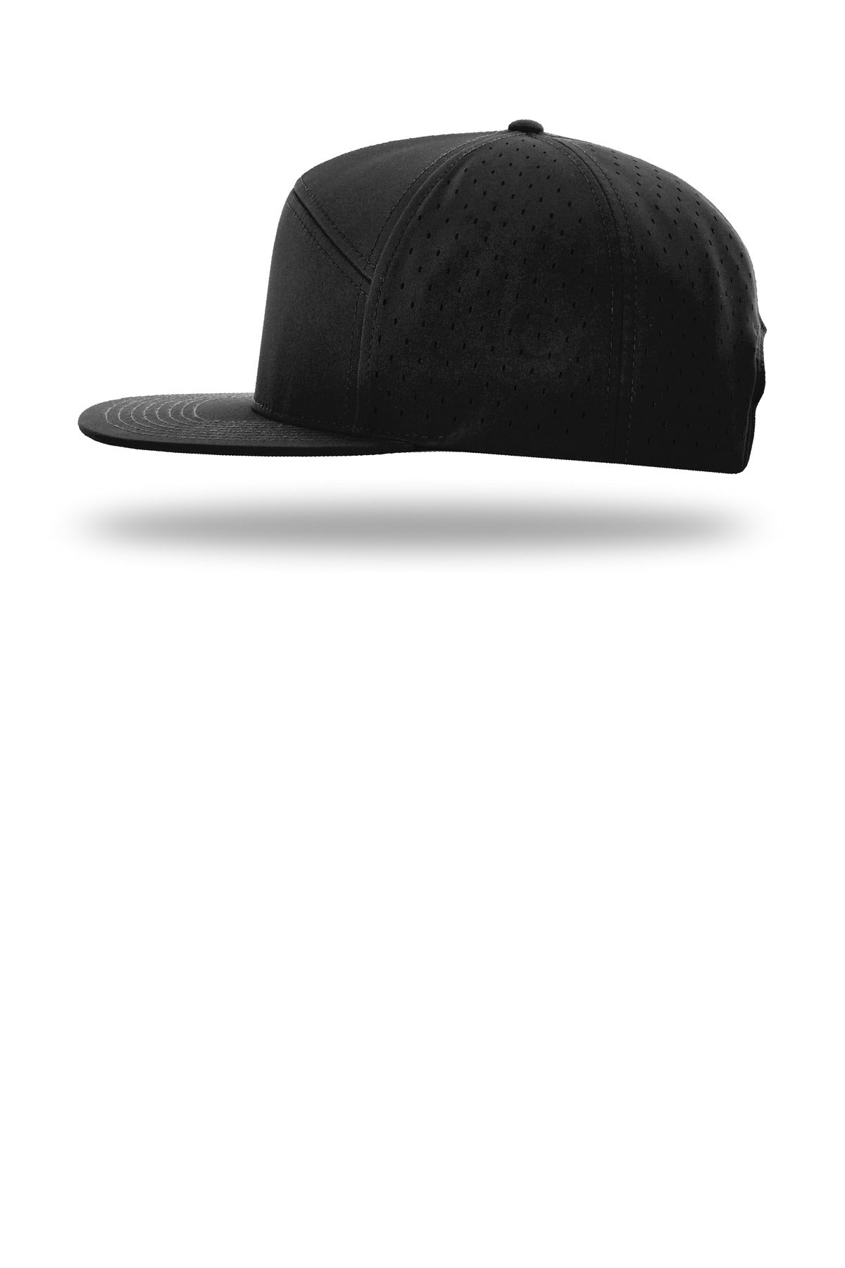 Black Richardson Cannon 7-Panel Flatbill 169