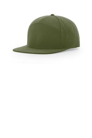 Black Richardson Cannon 7-Panel Flatbill 169
