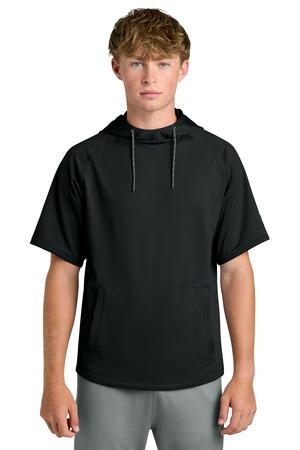Black Richardson Charge Performance Fleece Short Sleeve Hoodie RA7200SSH