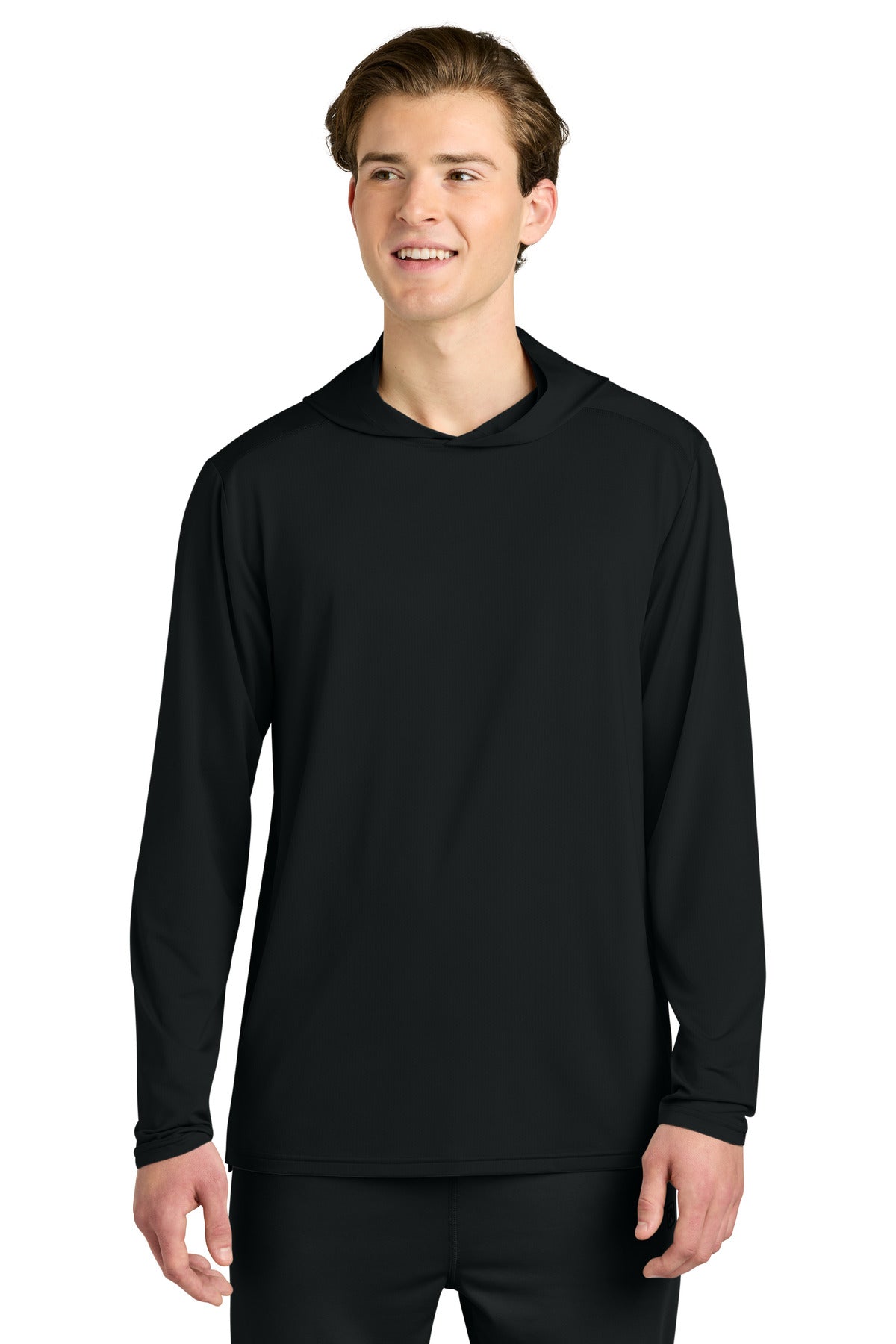 Black Richardson Clutch Long Sleeve Hoodie RA7110LSH