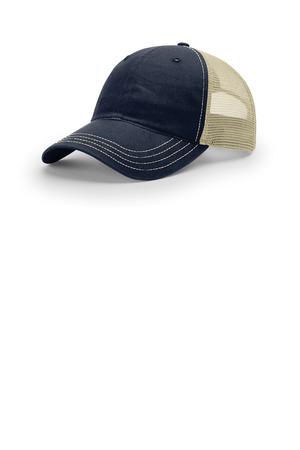 Black Richardson Garment Washed Trucker 111