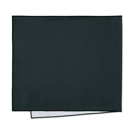 Black Slowtide® Mesa Quick Dry Cooling Towel plain