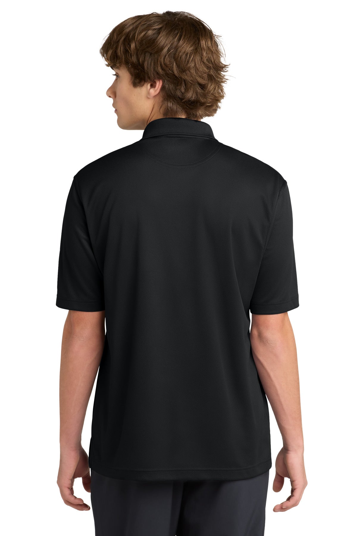 Black Sport-Tek Dri-Mesh Polo. K469