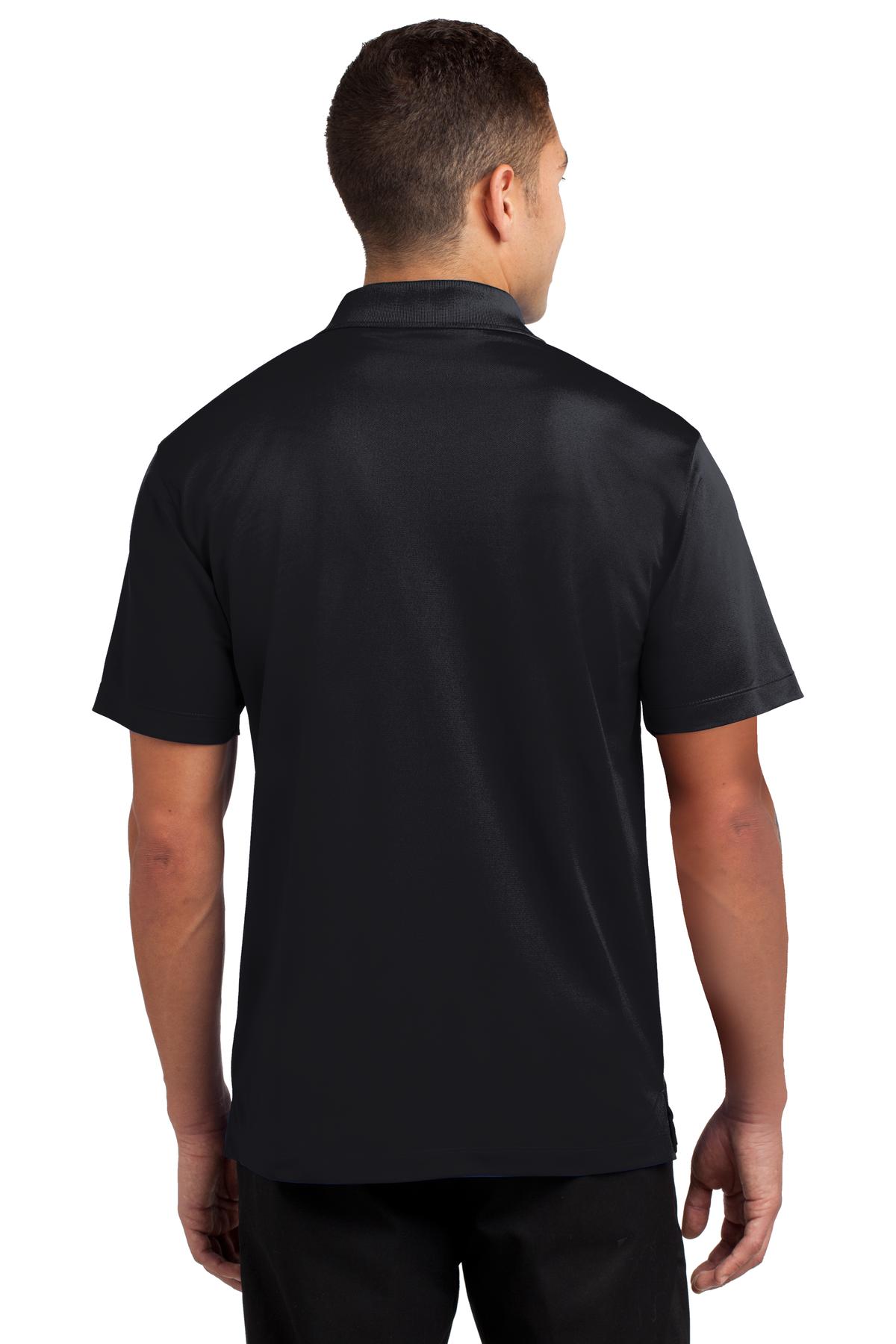 Black Sport-Tek Micropique Sport-Wick Polo. ST650
