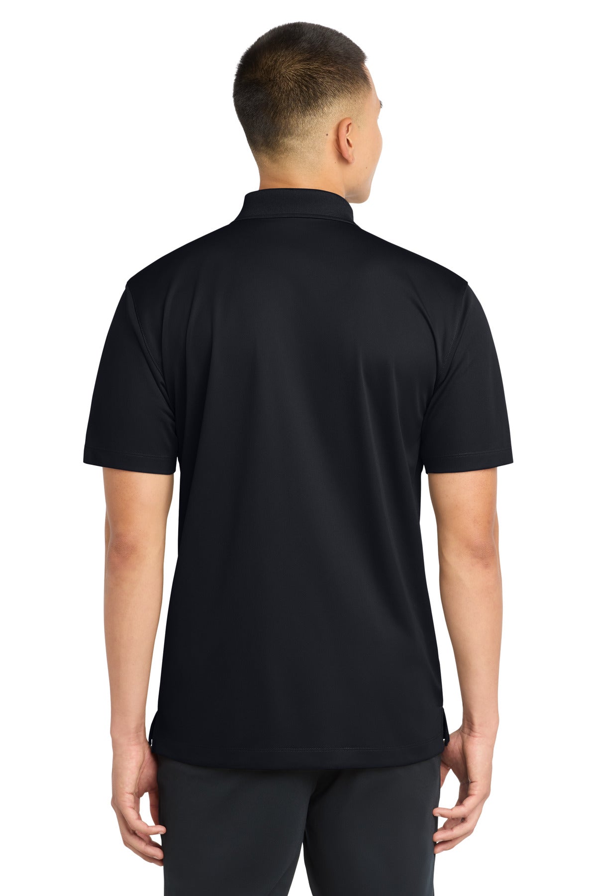 Black Sport-Tek Micropique Sport-Wick Polo. ST650