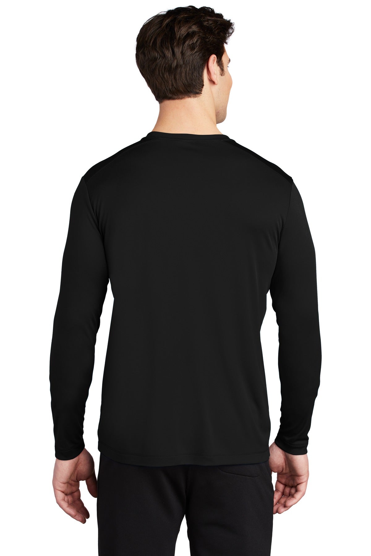 Black Sport-Tek Posi-UV Pro Long Sleeve Tee. ST420LS