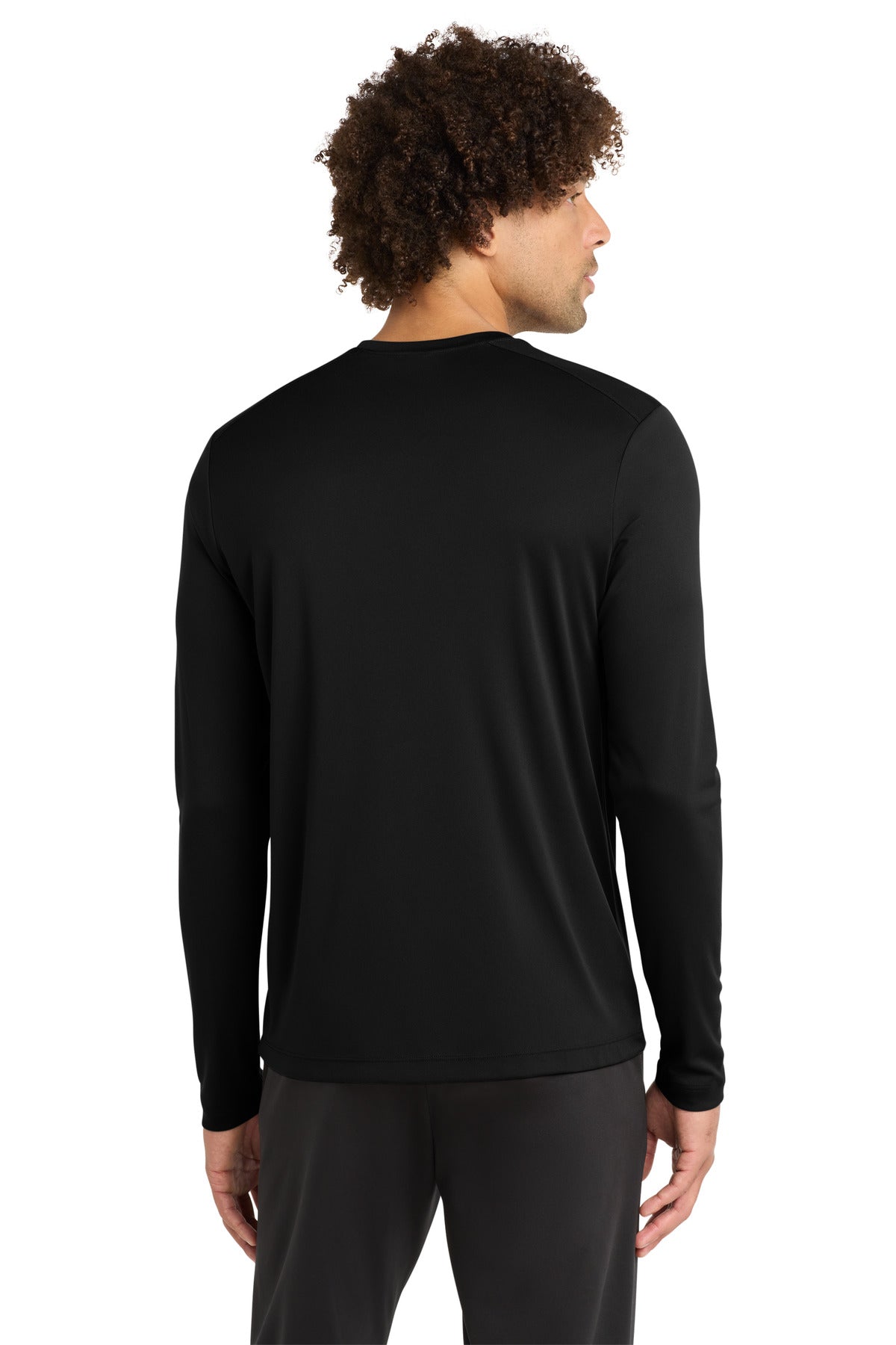 Black Sport-Tek Posi-UV Pro Long Sleeve Tee. ST420LS