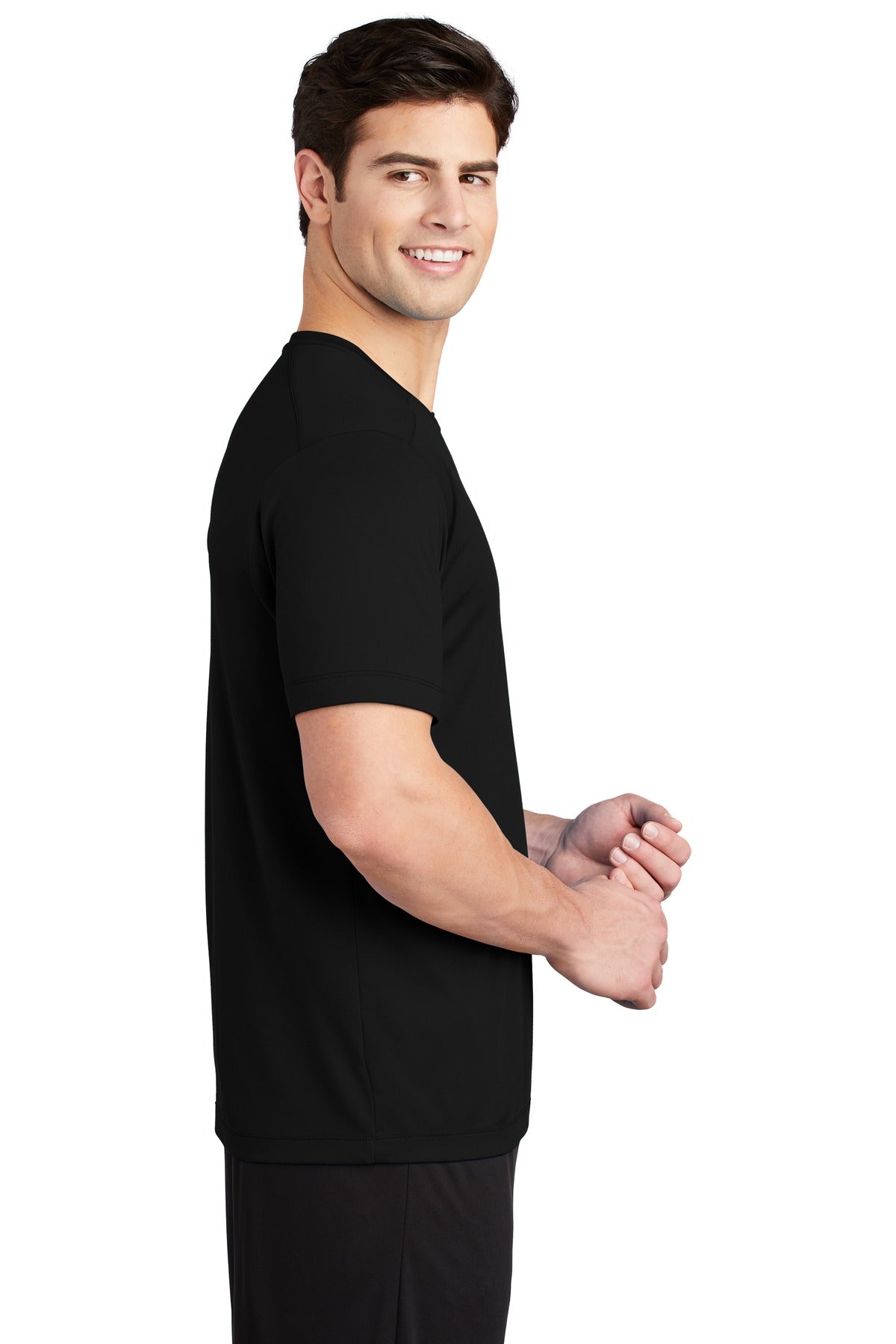 Black Sport-Tek Posi-UV Pro Tee. ST420