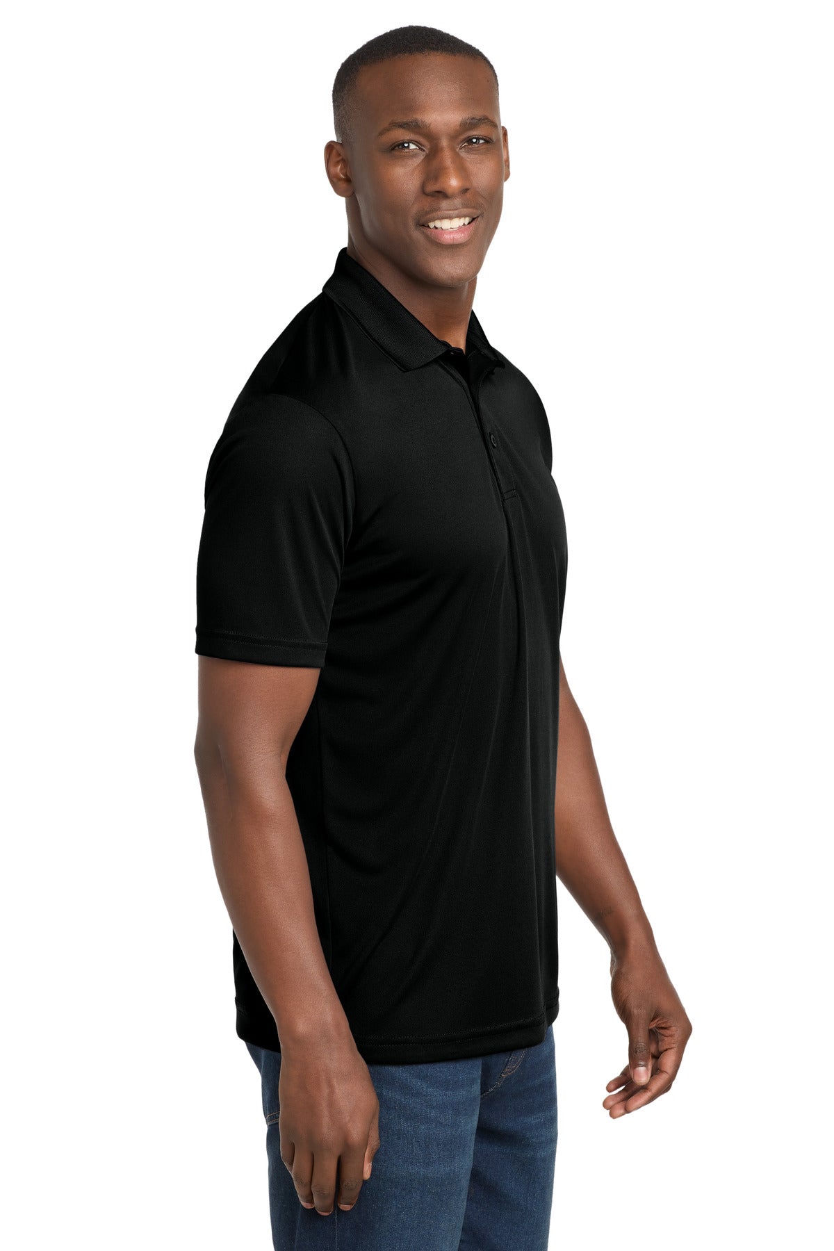 Black Sport-Tek PosiCharge Competitor Polo. ST550