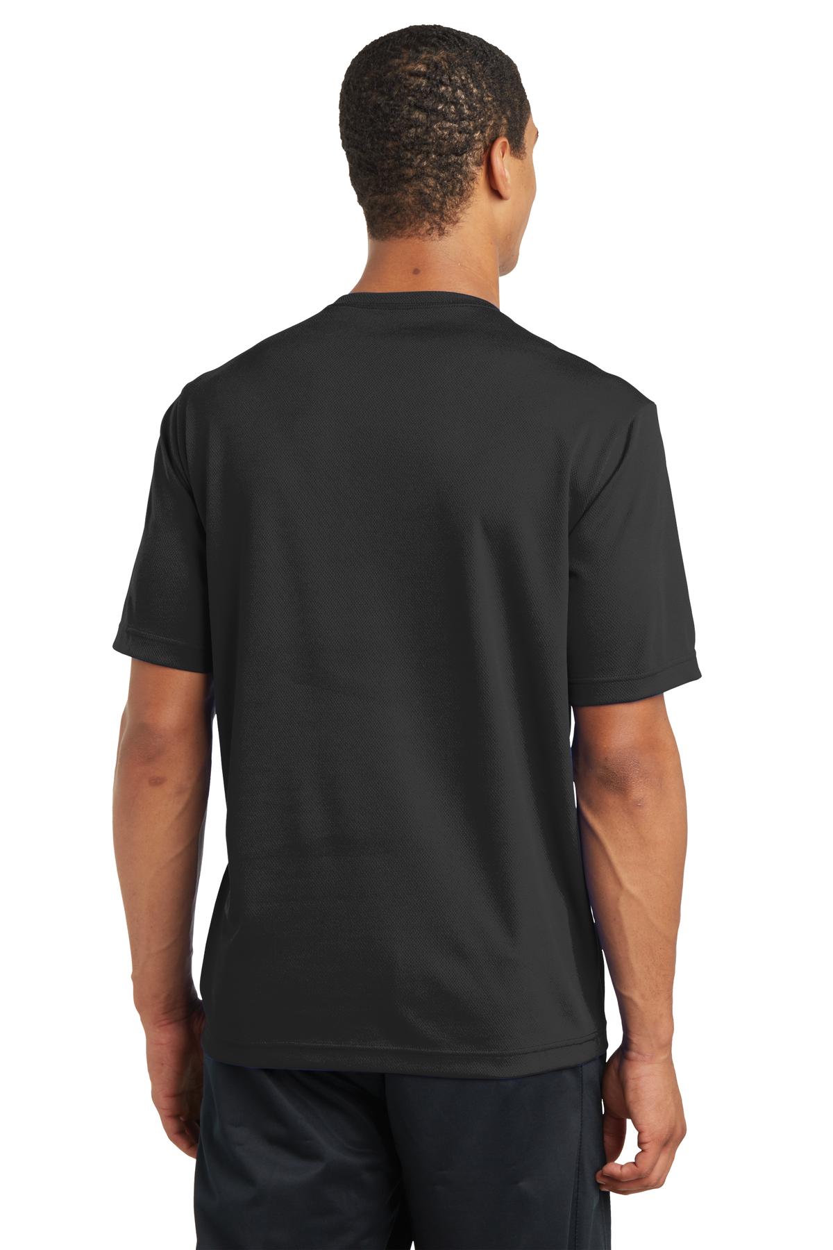 Black Sport-Tek PosiCharge RacerMesh Tee. ST340