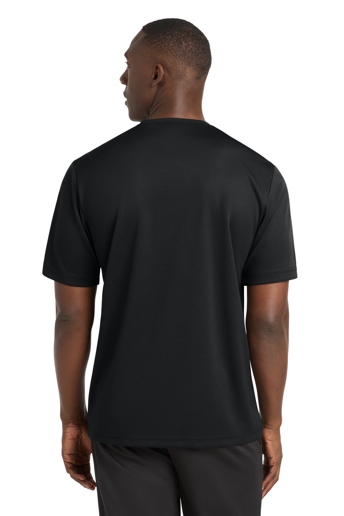 Black Sport-Tek PosiCharge RacerMesh Tee. ST340