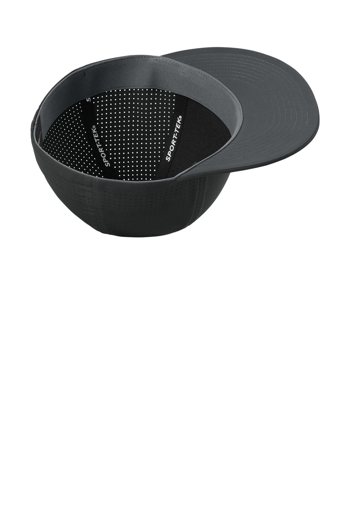 Black Sport-Tek Pro-Cut Stretch-Tek Cap STC64