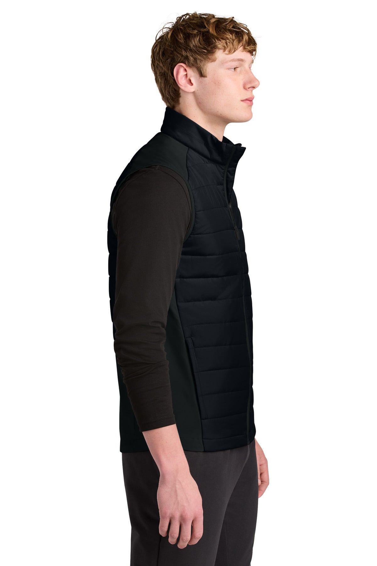 Black Sport-Tek Teknical Hybrid Vest ST941