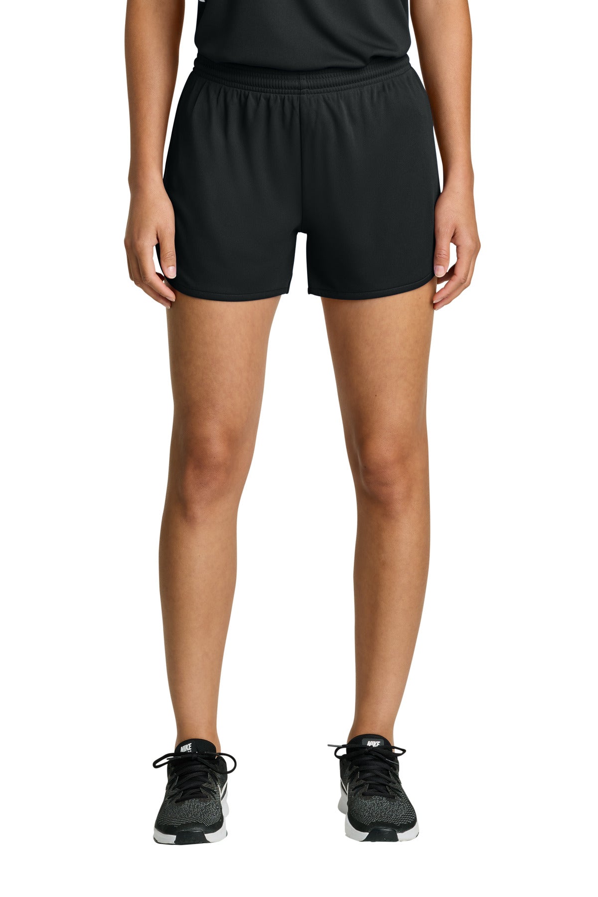Black Sport-Tek Women's Club 3" Track Short LST447