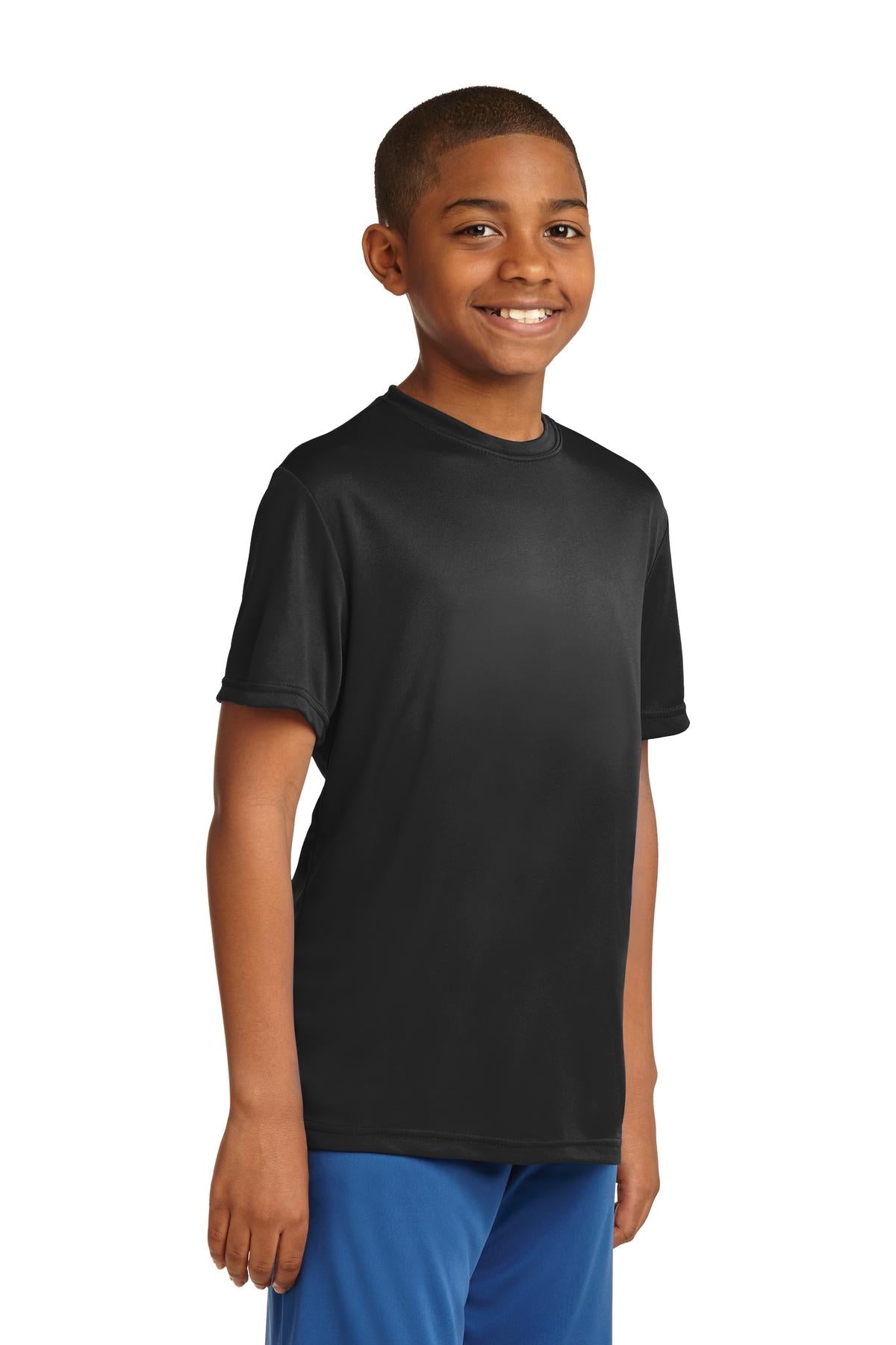 Black Sport-Tek Youth PosiCharge Competitor Tee. YST350