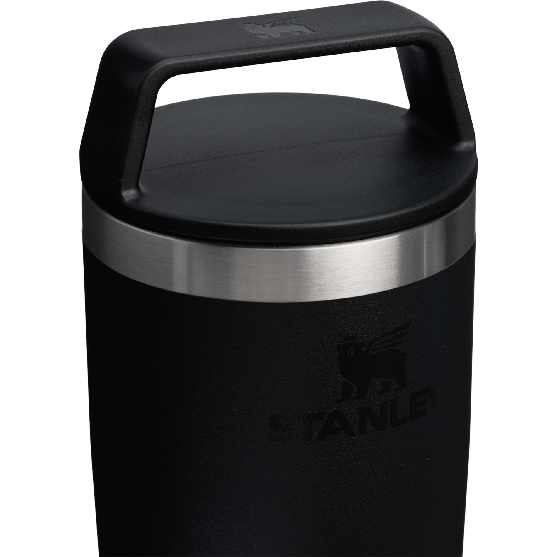 Black Stanley 20OZ CAFE-TO-GO TRAV MUG plain