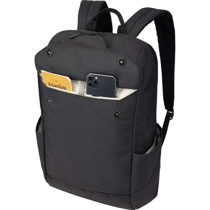 Black Thule Lithos 20L Recycled Laptop Backpack plain