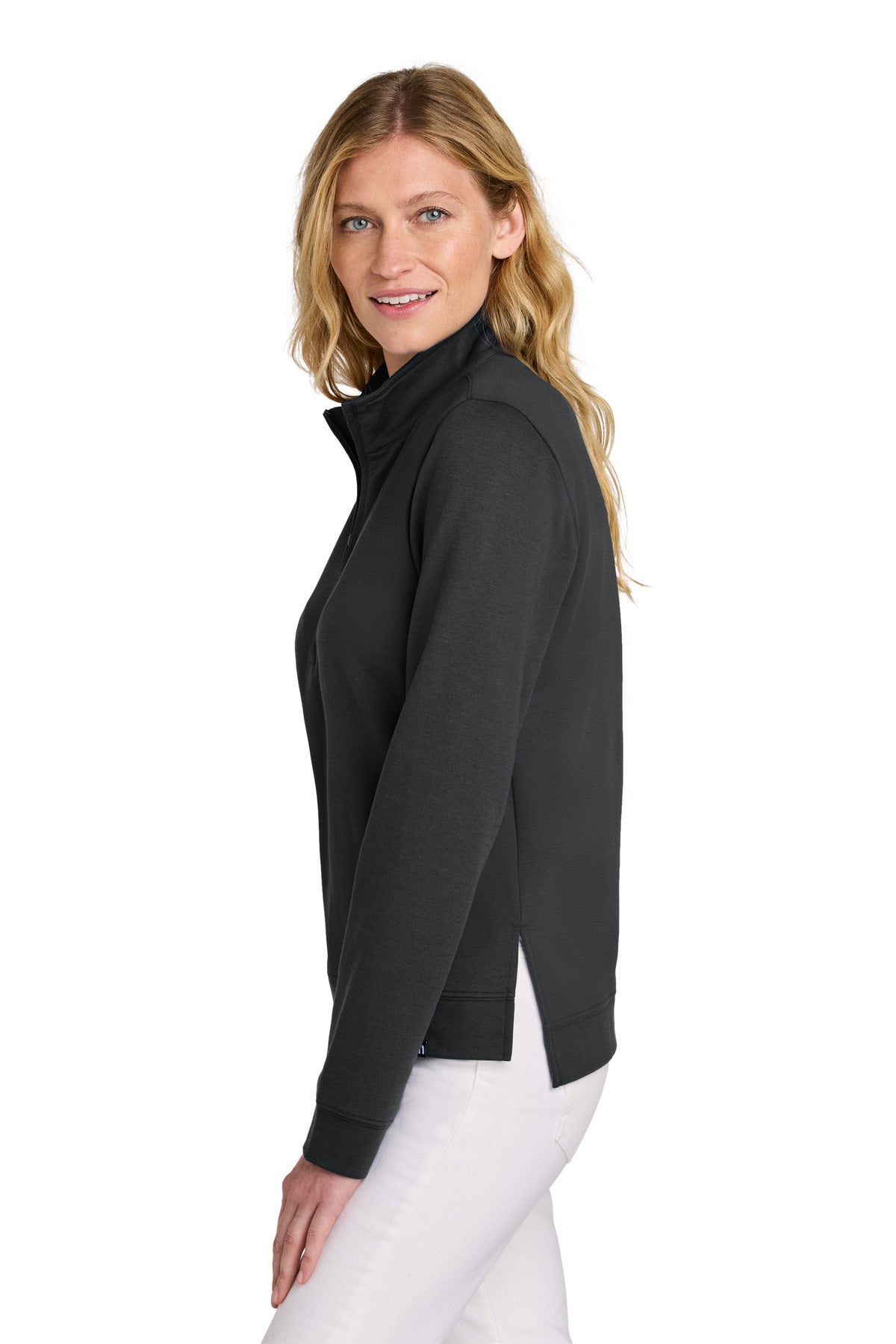 Black TravisMathew Women's Coveside 1/2-Zip TM1LD007