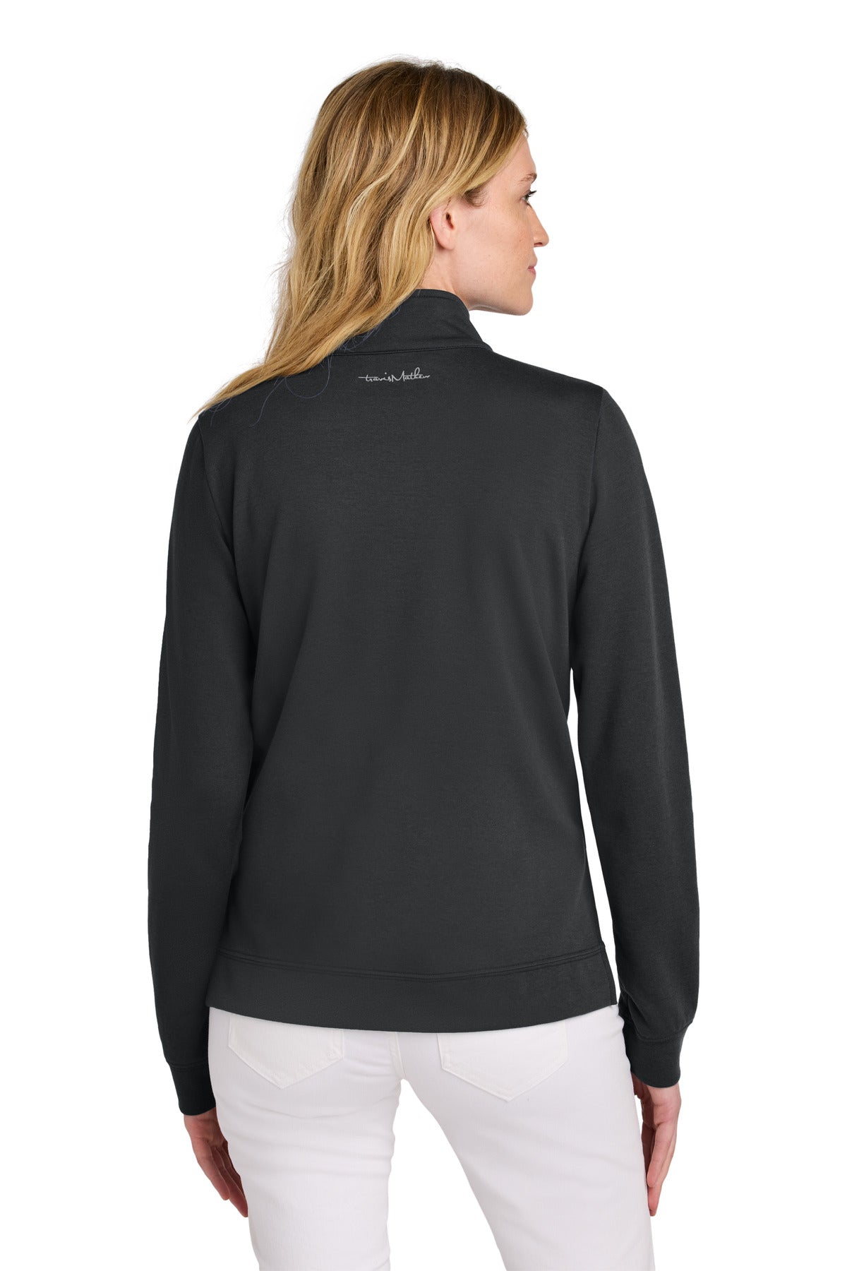 Black TravisMathew Women's Coveside 1/2-Zip TM1LD007
