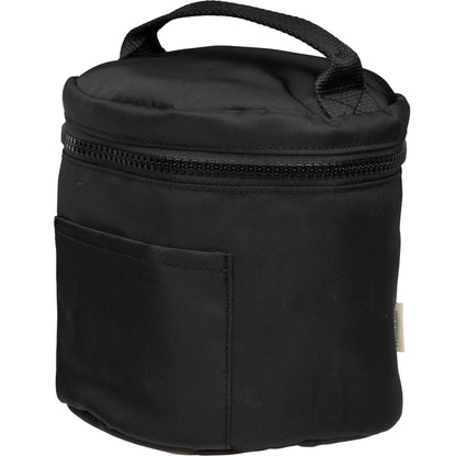 Black Wellable Recycled Round Travel Case plain