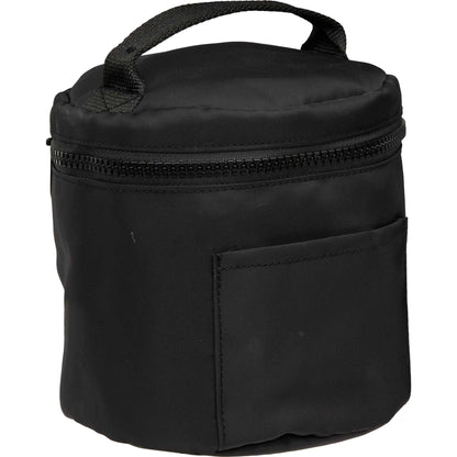Black Wellable Recycled Round Travel Case plain