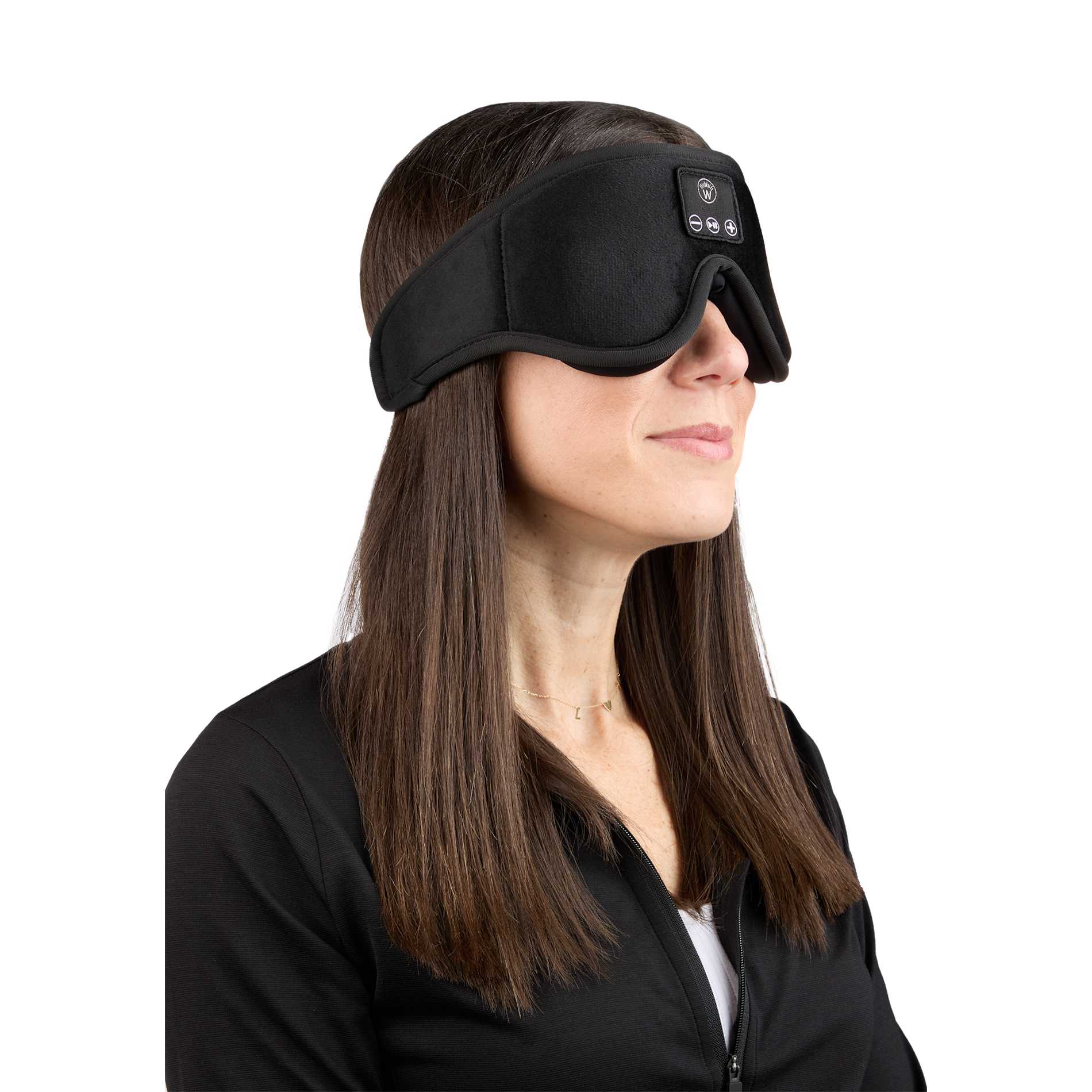Black Wellable™ Bluetooth Sleep Mask plain
