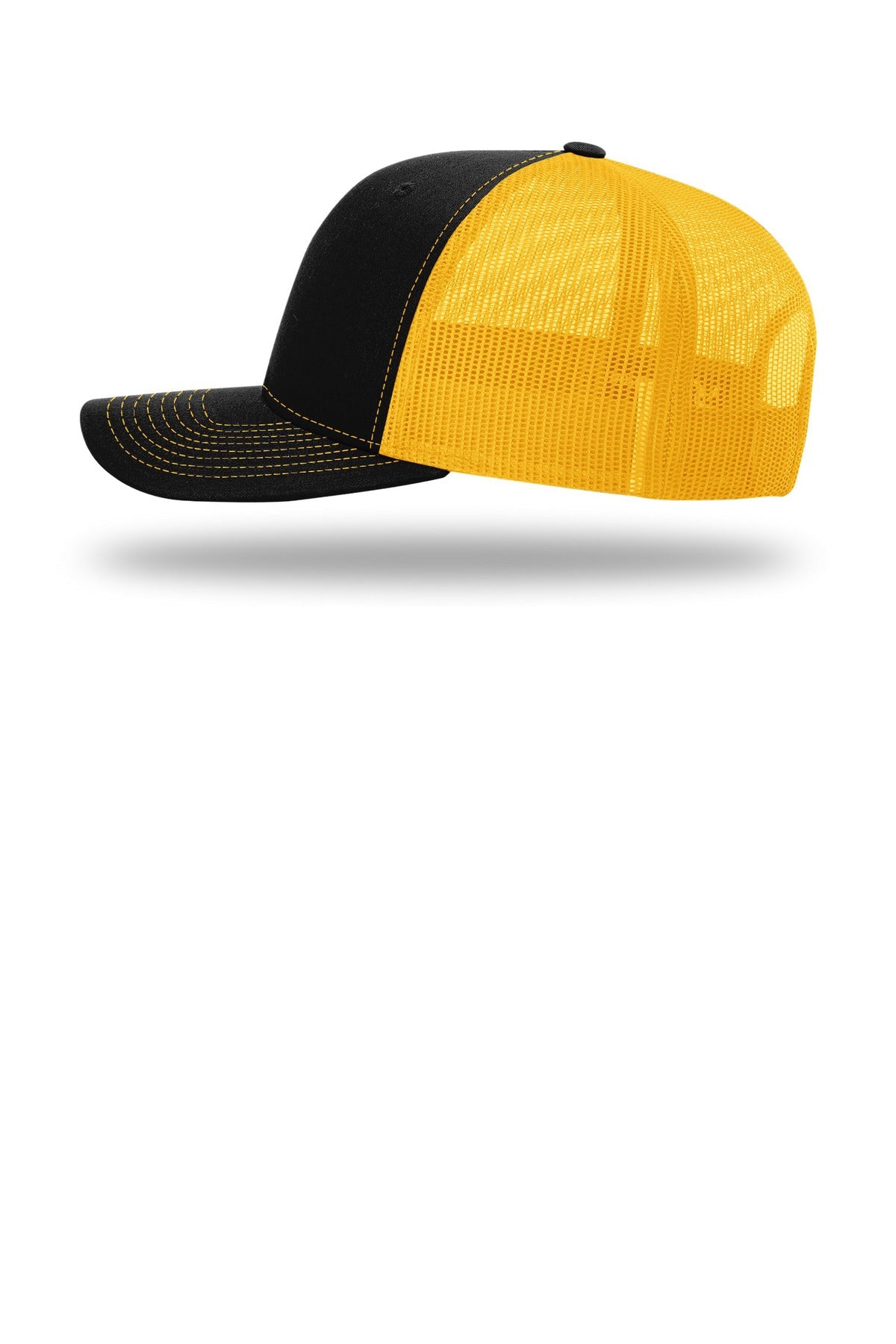 Black/Gold Richardson Trucker Cap 112