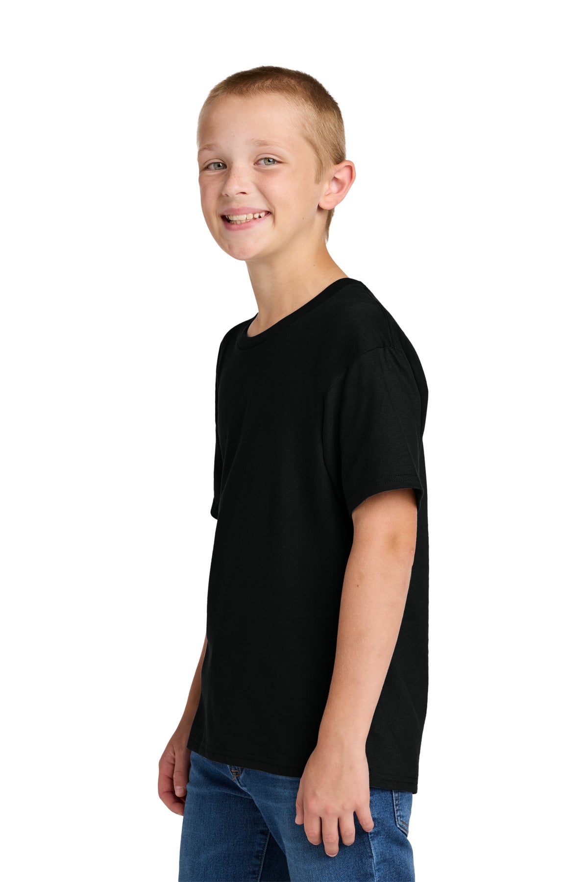BlackInk Jerzees Ultimate Youth Ring Spun T-Shirt IC46B
