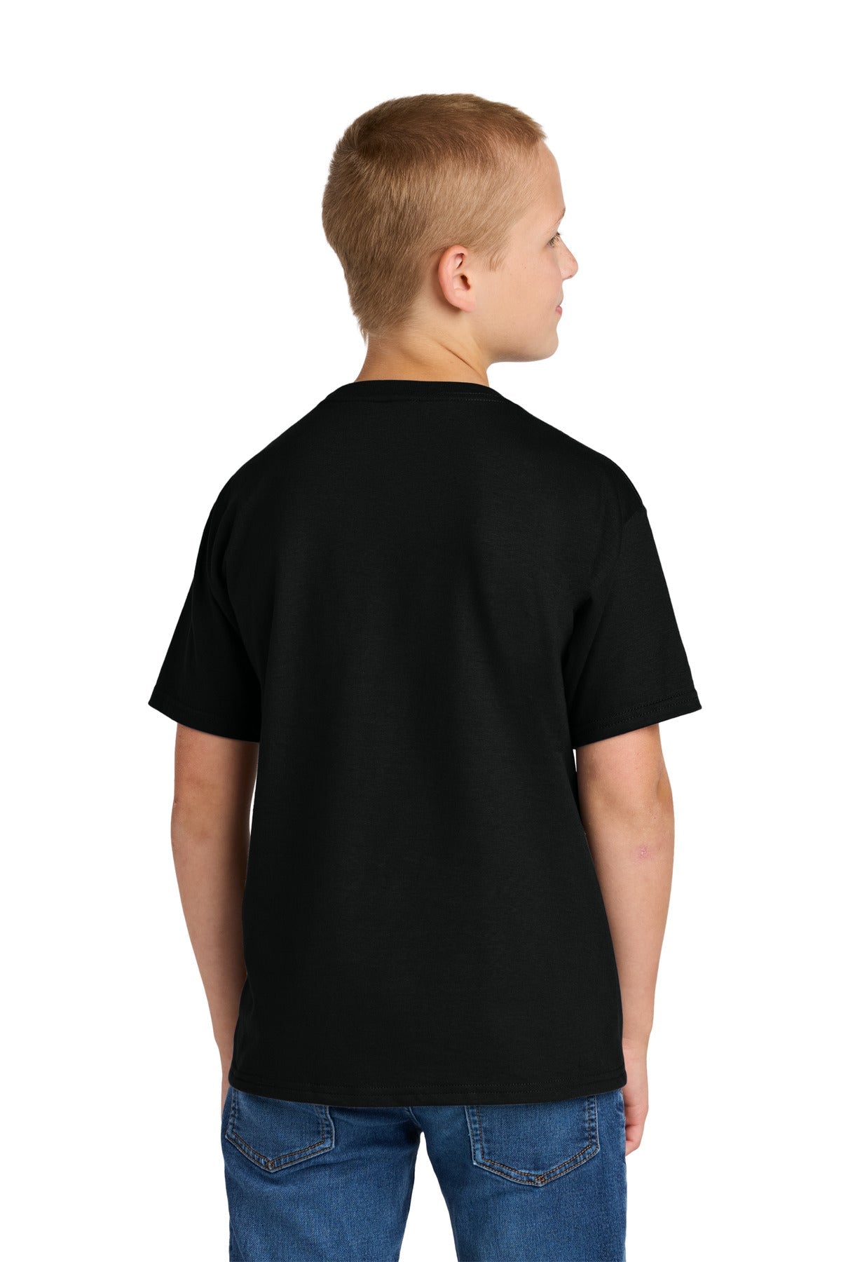 BlackInk Jerzees Ultimate Youth Ring Spun T-Shirt IC46B