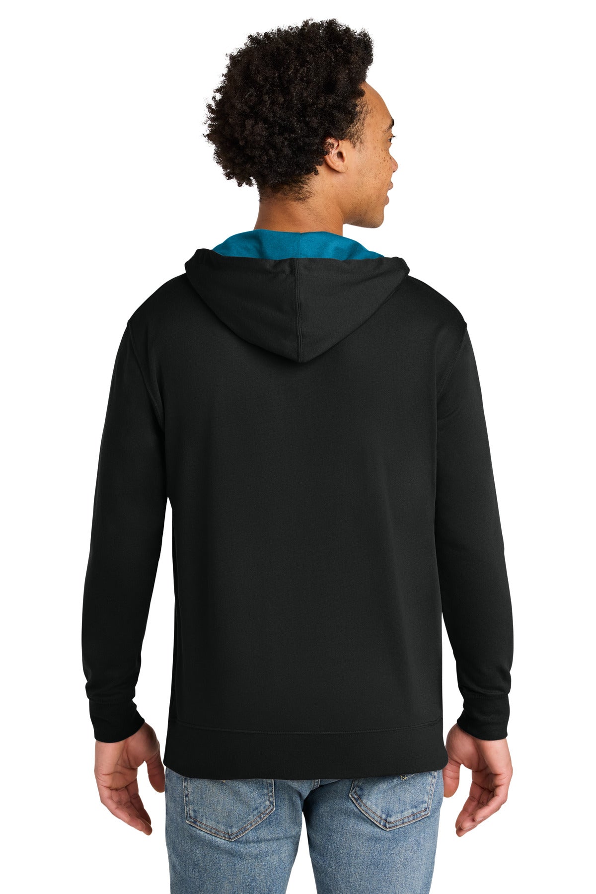 Black/Turq Next Level Apparel Laguna Hoodie NL9301