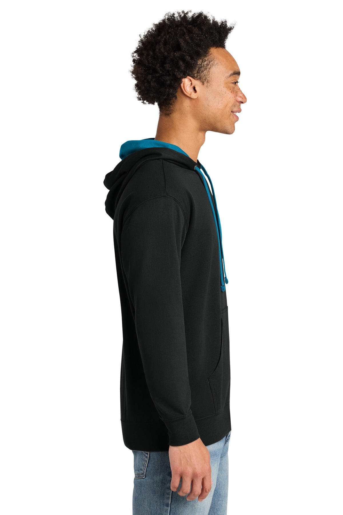 Black/Turq Next Level Apparel Laguna Hoodie NL9301