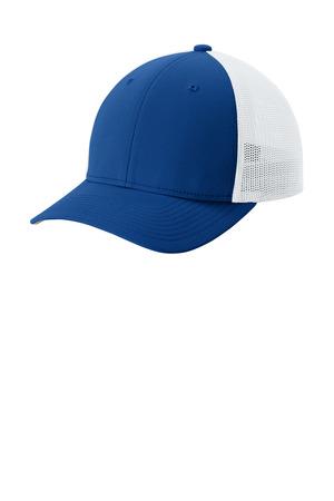 Blk/Blk Sport-Tek Stretch-Tek Mesh Back Cap STC60