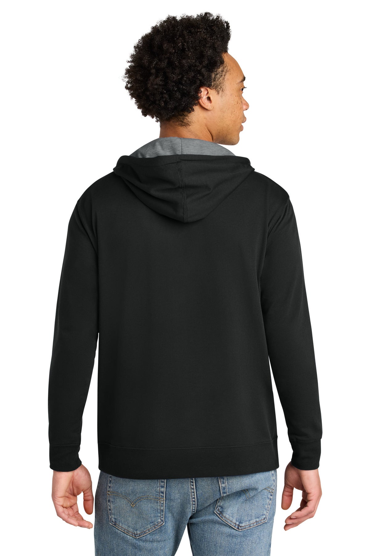 Blk/HtGray Next Level Apparel Laguna Hoodie NL9301