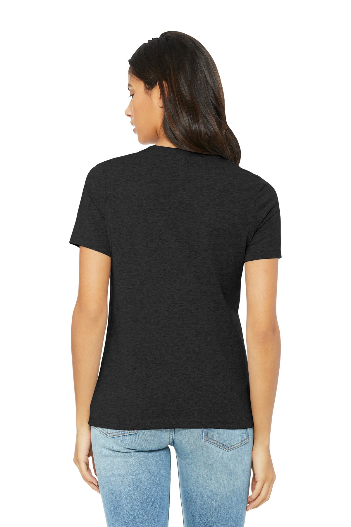 BlkHthr BELLA+CANVAS Women's Relaxed CVC Tee BC6400CVC