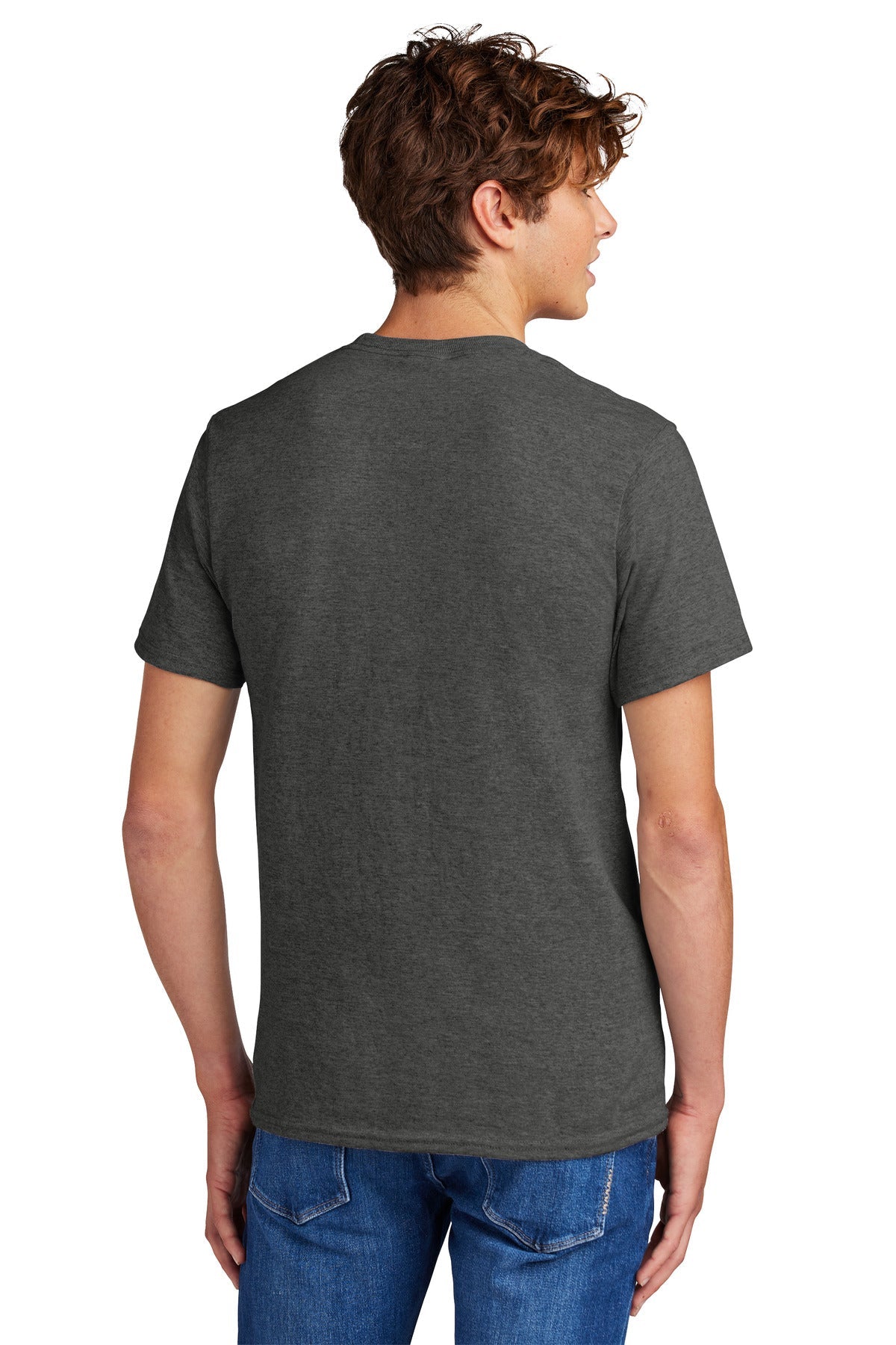BlkHthr Port & Co Core Blend Tee. PC55