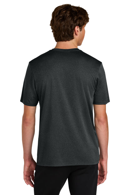 BlkHthr Port & Co Heather Performance Tee PC390