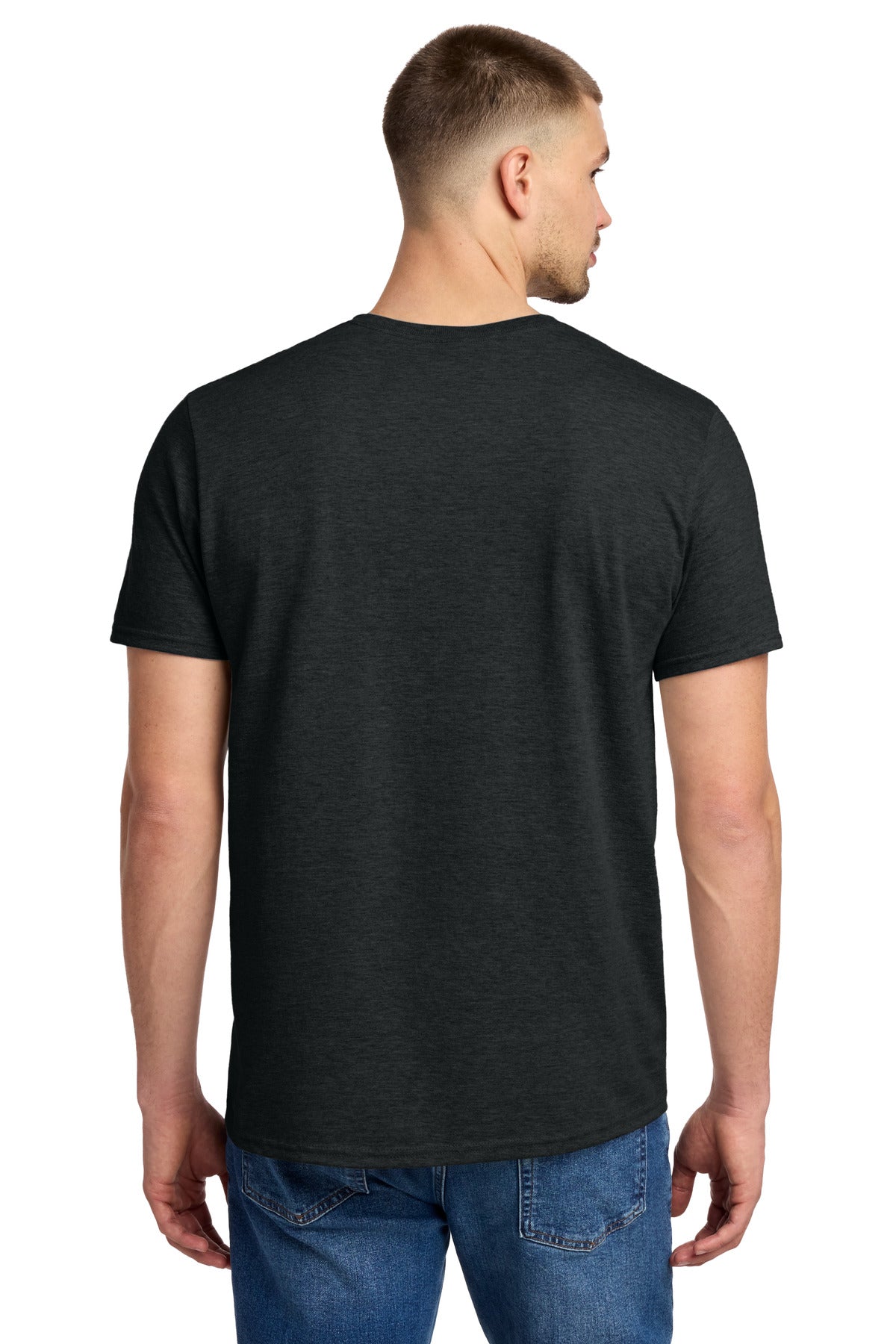 BlkInkHtr Jerzees Premium Blend Ring Spun T-Shirt 560M