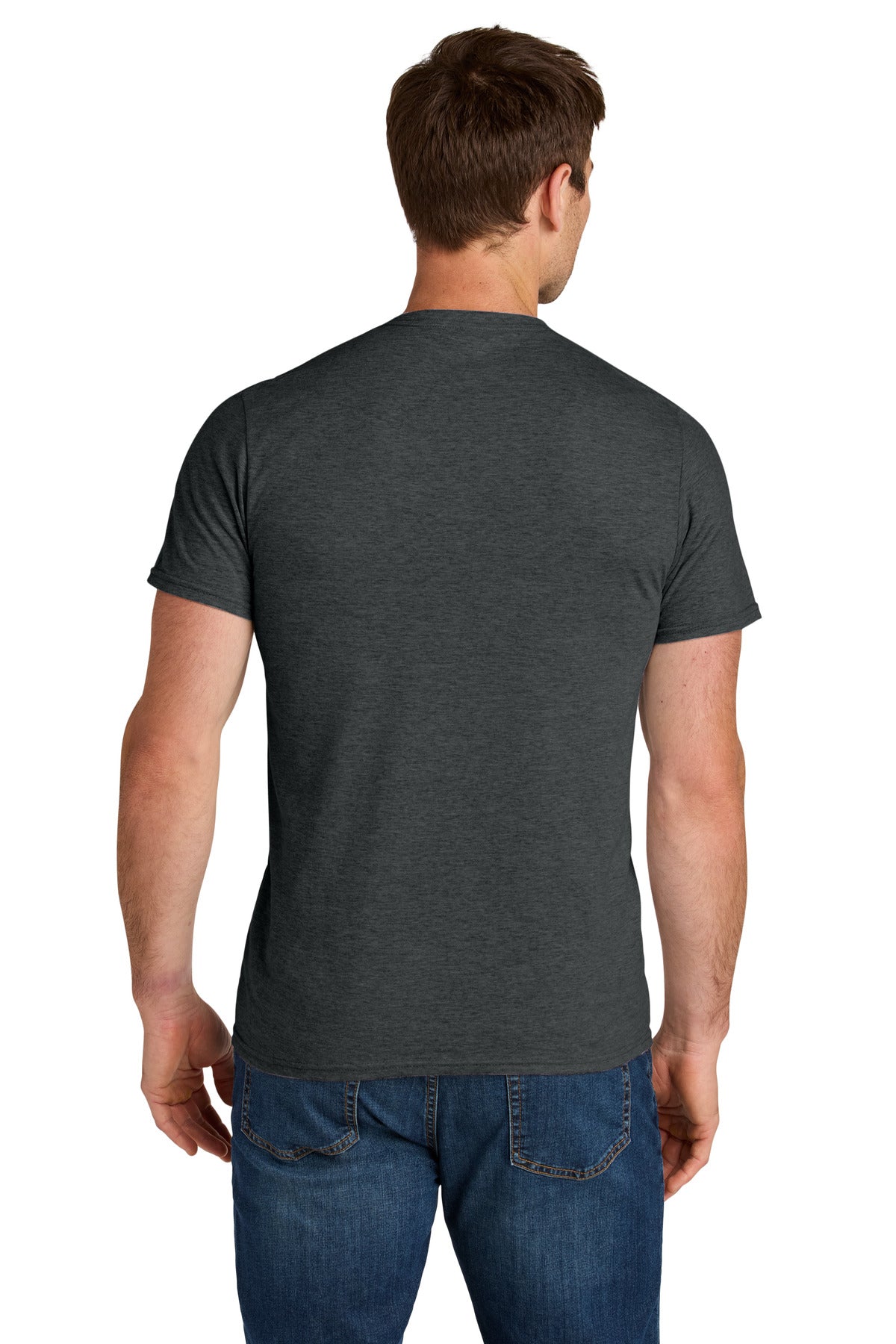 BlkInkHtr Jerzees Ultimate Unisex Ring Spun T-Shirt IC46M