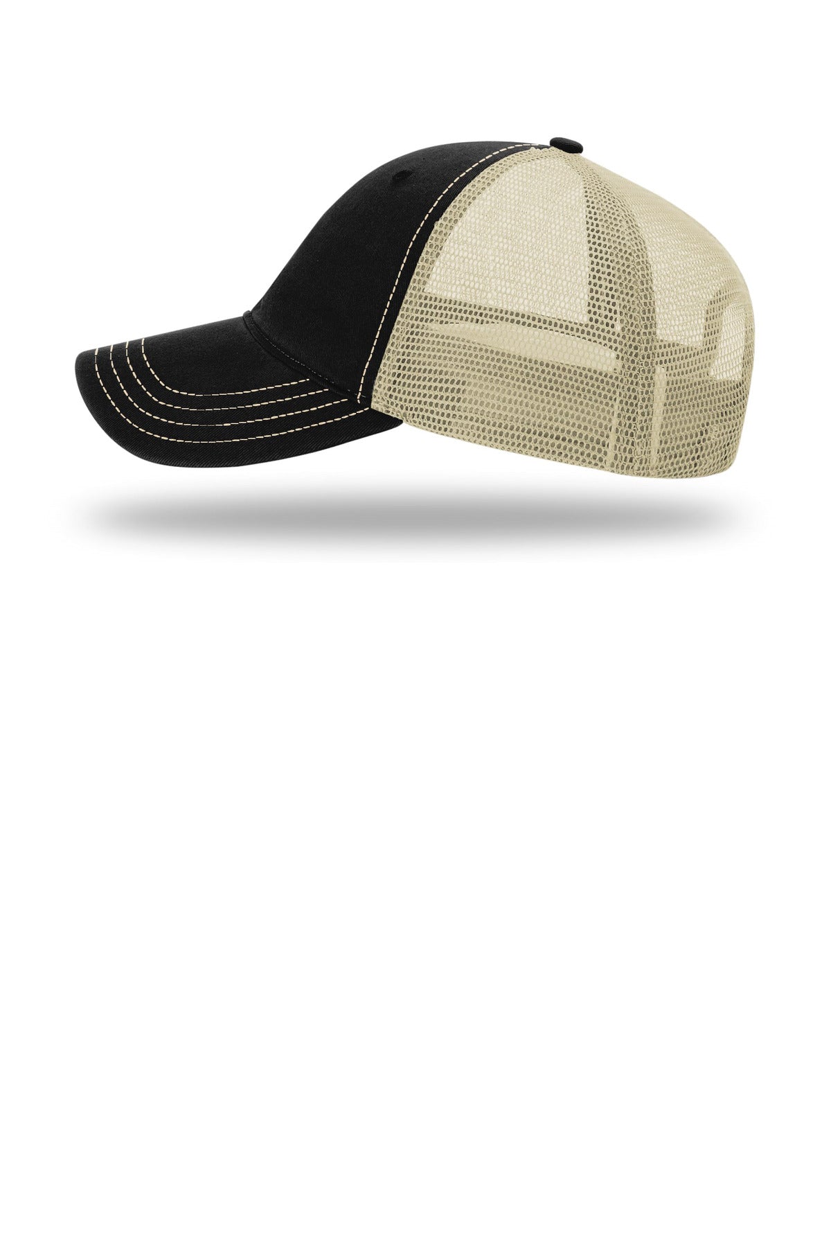 Blk/Khaki Richardson Garment Washed Trucker 111