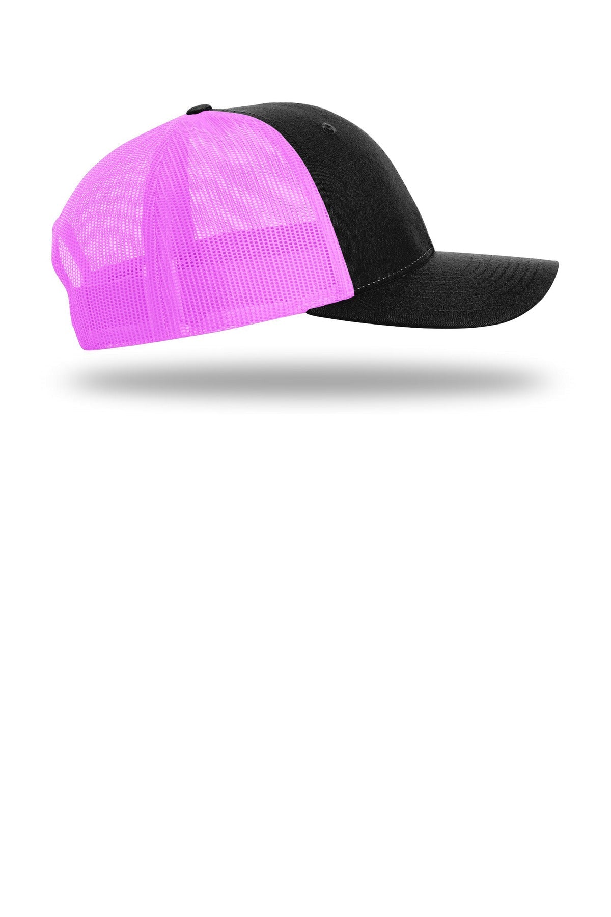 Blk/NePink Richardson Low Pro Trucker 115