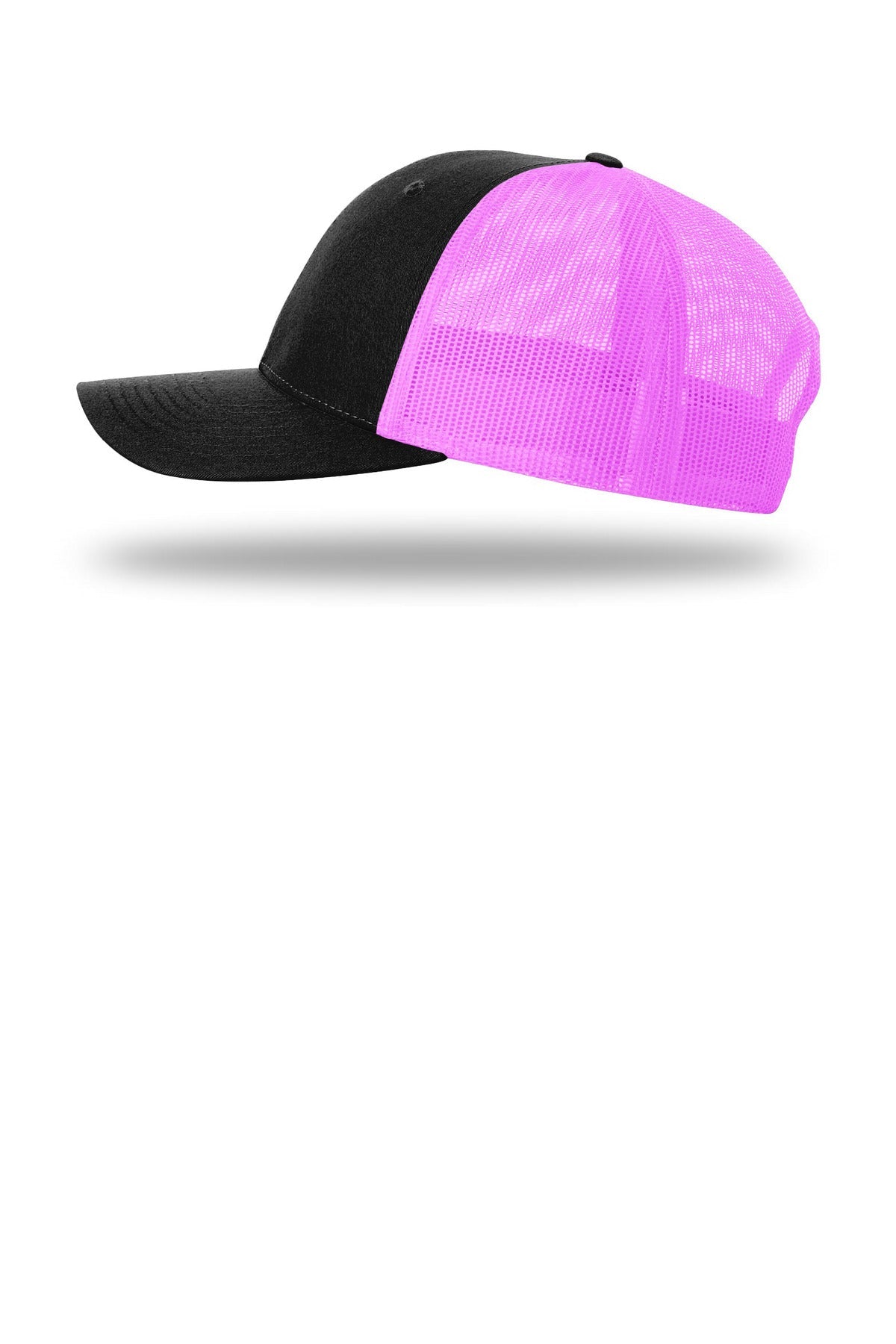Blk/NePink Richardson Low Pro Trucker 115
