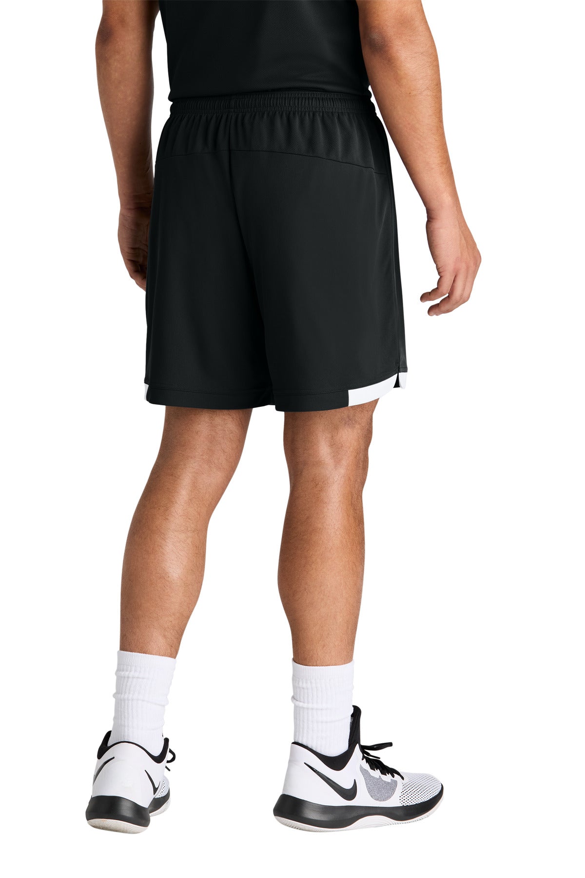 Blk/White Sport-Tek Club 7" Short ST442