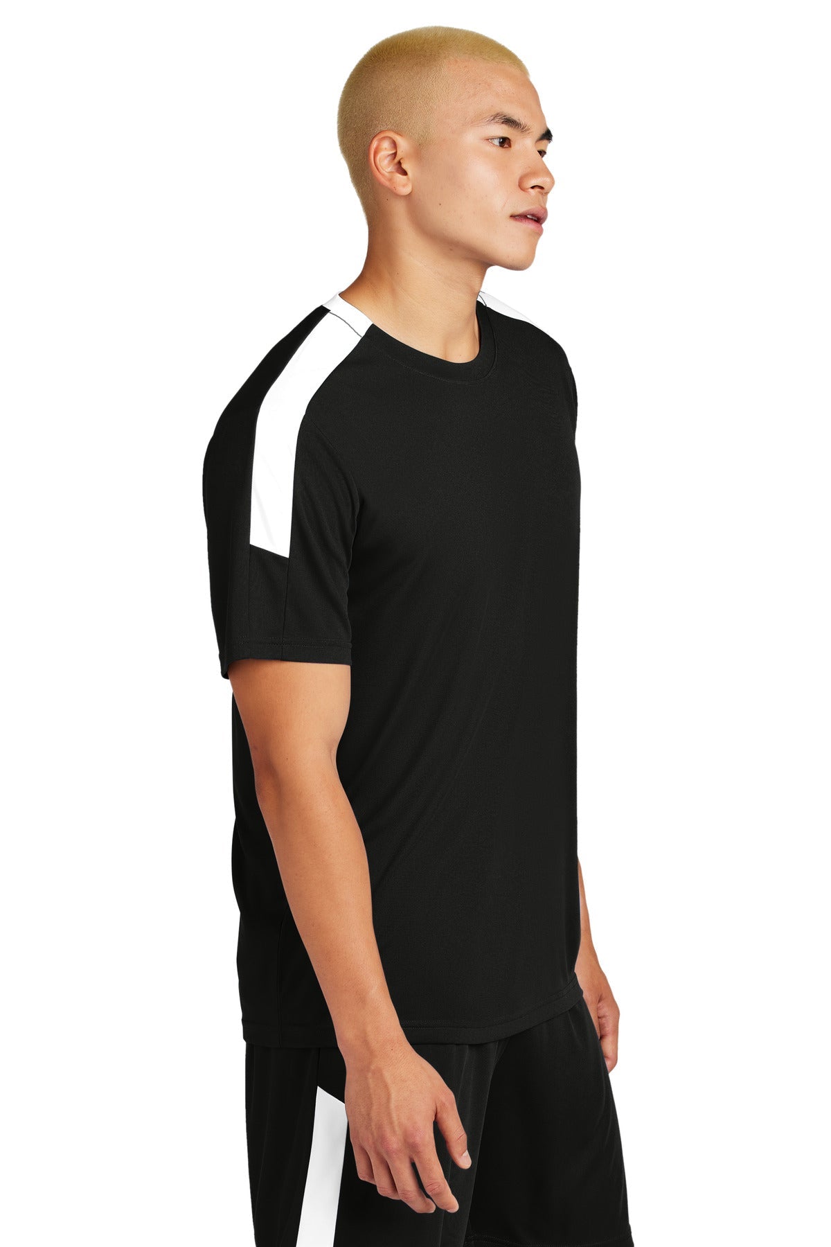 Blk/White Sport-Tek Competitor United Crew ST100