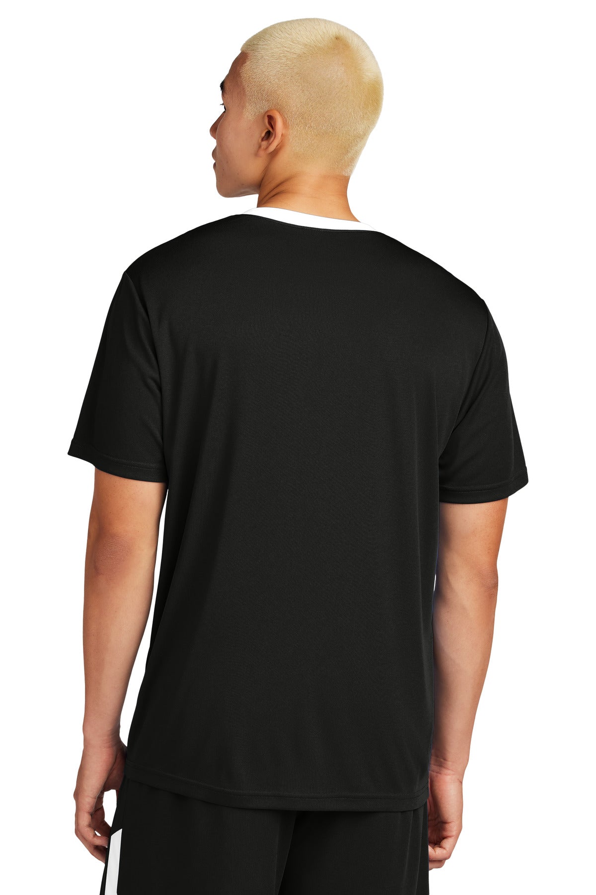 Blk/White Sport-Tek Competitor United Crew ST100