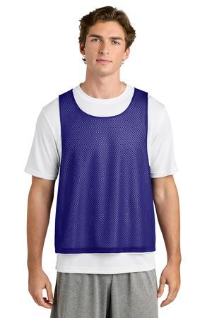 Blk/White Sport-Tek Lacrosse Reversible Pinnie ST512
