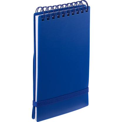 Blue 3" x 5" Recycled Stand Up Pocket Jotter plain